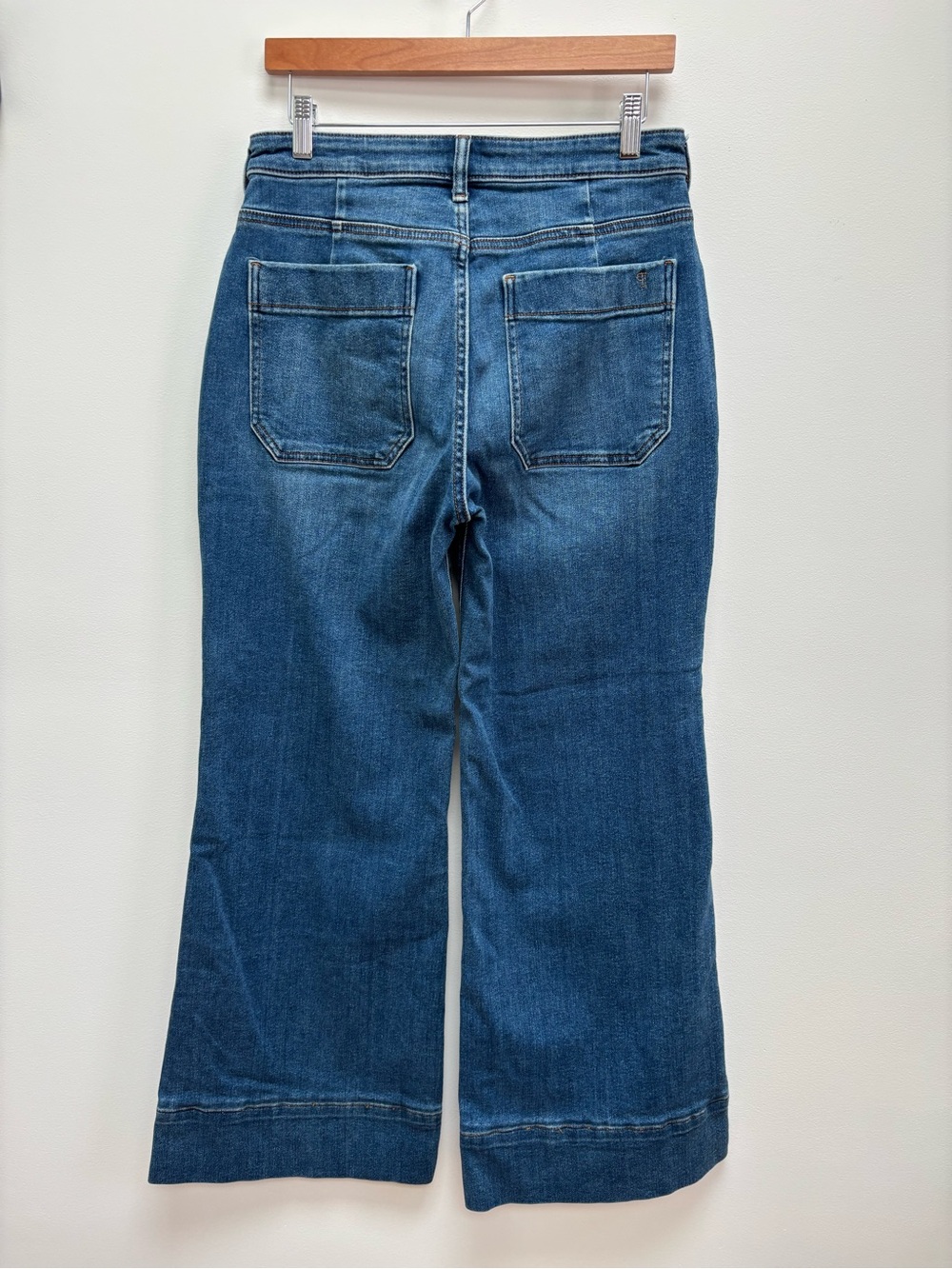 Pilcro High Rise Wide Leg Medium Wash Blue Jeans 30 - Picture 4 of 6